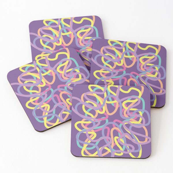 Item preview, Copy of Tangle of colorful threads, line graffiti designed and sold by CURIOUsDADA.