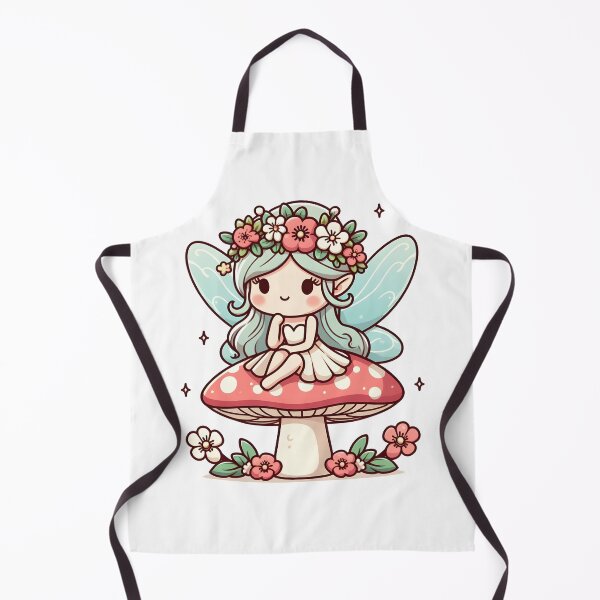 Item preview, Kawaii Fairy With Flower Crown designed and sold by CanvasCutie.