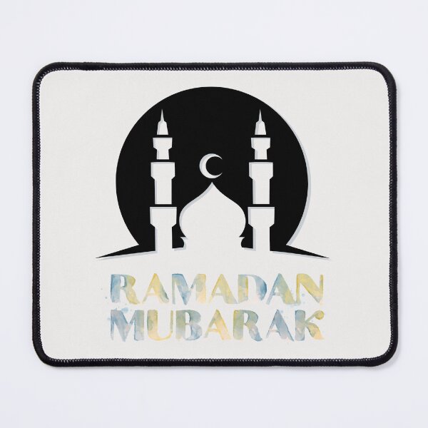 Item preview, Ramadan Mubarak: Celebrate in Black, White, and Gray designed and sold by SplashTastic.