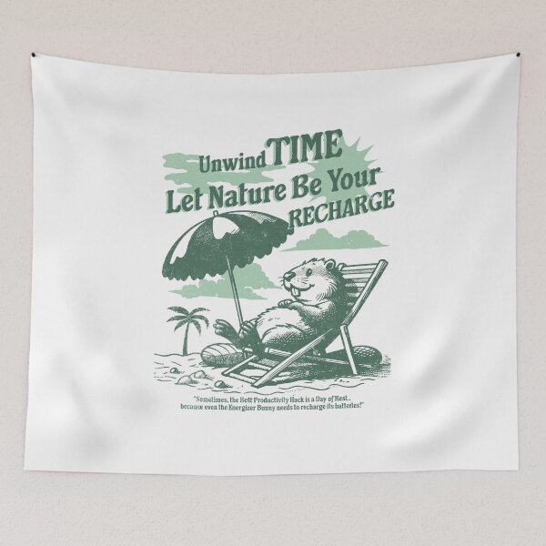 Item preview, Relaxing raccoon on vacation in a tropical paradise. designed and sold by IdeasDream.