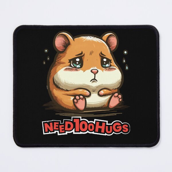 Item preview, Sad humster needs 100 hugs designed and sold by InstaCreatives.