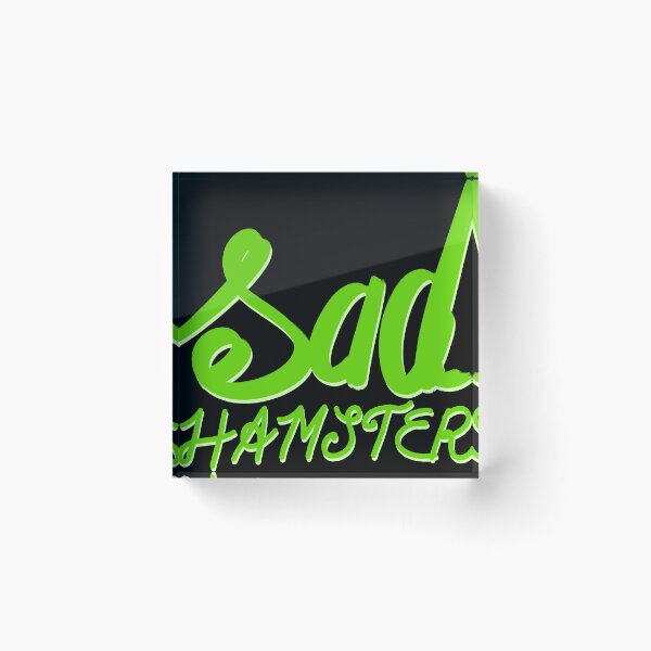 Item preview, sad hamster hand lettering typography design designed and sold by designsoln1.