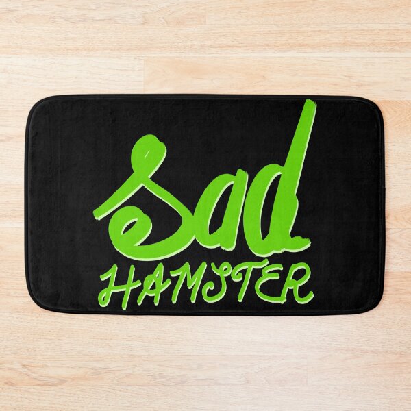 Item preview, sad hamster hand lettering typography design designed and sold by designsoln1.