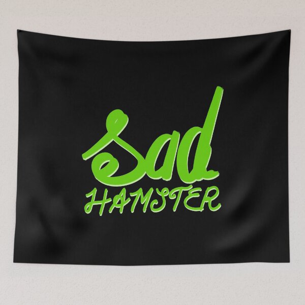 Item preview, sad hamster hand lettering typography design designed and sold by designsoln1.