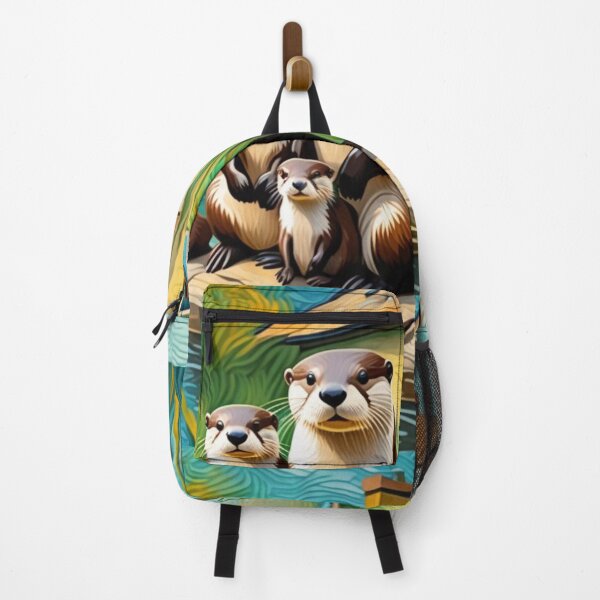 Item preview, Cute Land Otter Family at River Bend Zoo Pals designed and sold by sportsimpact.