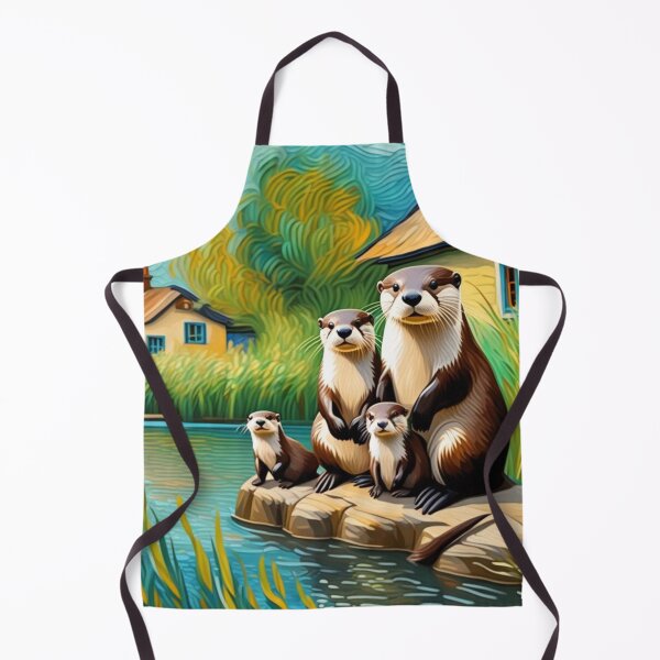 Item preview, Cute Land Otter Family at River Bend Zoo Pals designed and sold by sportsimpact.
