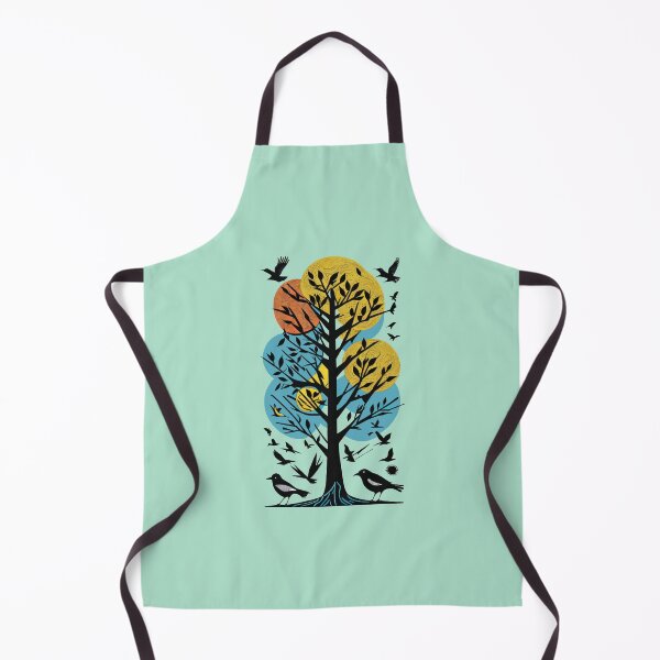 Item preview, BLACK BIRDS FLYING AROUND A BLACK TREE ILLUSTRATION designed and sold by digitalartlb.