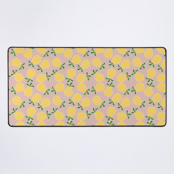 Item preview, Pear-fect style: Foodie Fashion with Yellow Pear Pattern on Muted Light Pink designed and sold by IraNiva.