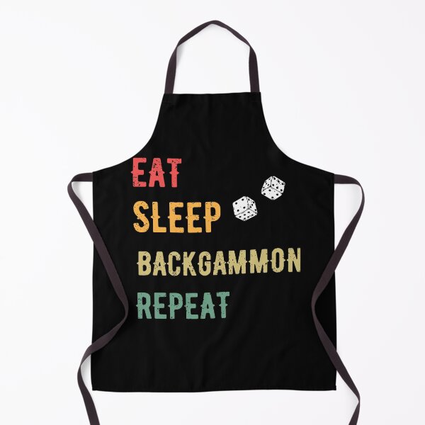 Item preview, Eat sleep backgammon repeat funny backgammon lover designed and sold by Lulustarfox.