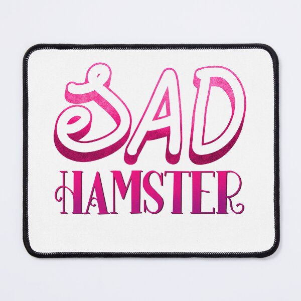 Item preview, sad hamster hand lettering typography design designed and sold by designsoln1.