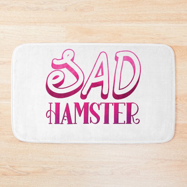 Item preview, sad hamster hand lettering typography design designed and sold by designsoln1.