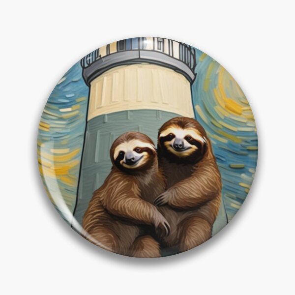 Item preview, Cute Smiling Sloths Buddy at Lighthouse Towers Zoo Pals designed and sold by sportsimpact.