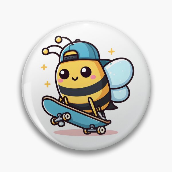 Item preview, Kawaii Skater Bee designed and sold by CanvasCutie.