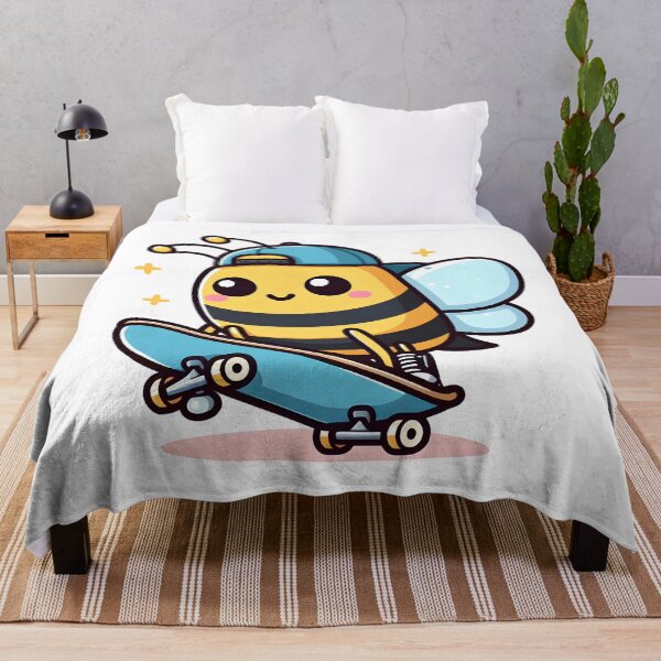 Item preview, Kawaii Skater Bee designed and sold by CanvasCutie.