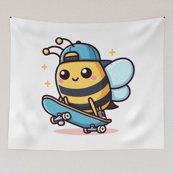 Item preview, Kawaii Skater Bee designed and sold by CanvasCutie.