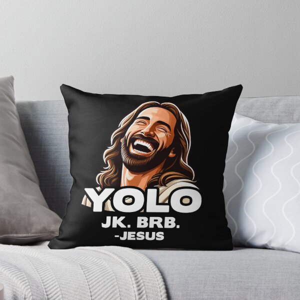 Item preview, YOLO JK BRB Jesus designed and sold by plushism.