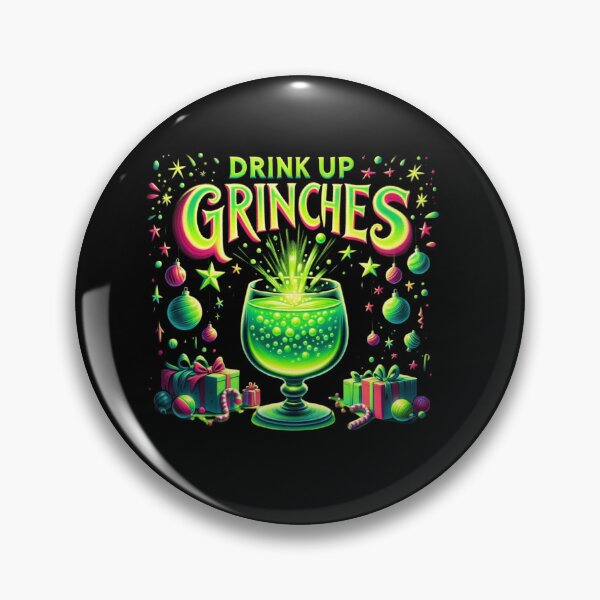 Item preview, Drink Up Grinches: Festive Image Perfect for Clothing Printing designed and sold by Gatsbird Design.