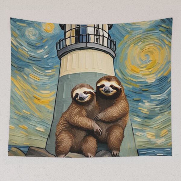 Item preview, Cute Smiling Sloths Buddy at Lighthouse Towers Zoo Pals designed and sold by sportsimpact.