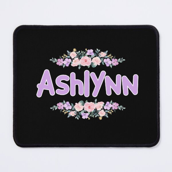 Item preview, Purple Flower Ashlynn Name Label (Black) designed and sold by NormadWorld.