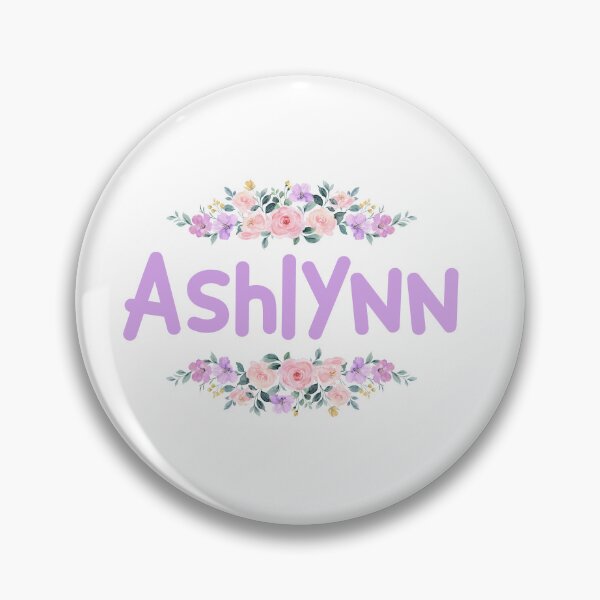 Item preview, Purple Flower Ashlynn Name Label designed and sold by NormadWorld.