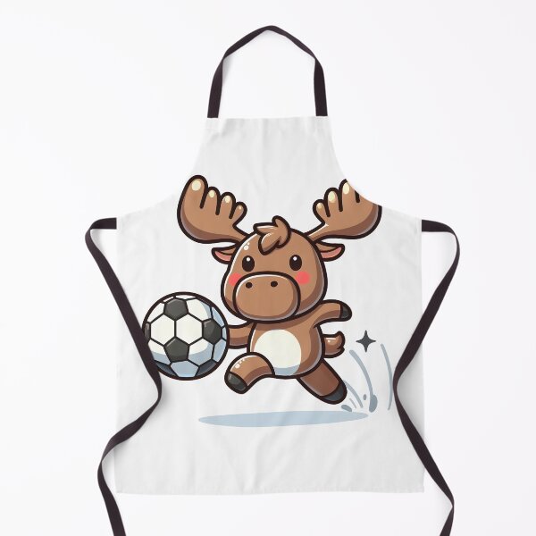 Item preview, Kawaii Moose With Soccer Ball designed and sold by CanvasCutie.