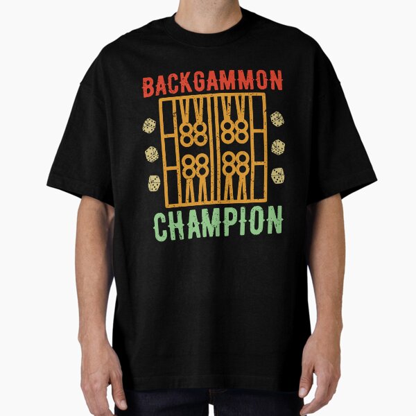 Item preview, Backgammon champion funny backgammon lover board game player designed and sold by Lulustarfox.