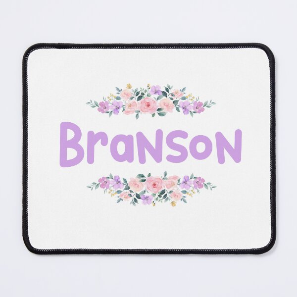 Item preview, Purple Flower Branson Name Label designed and sold by NormadWorld.