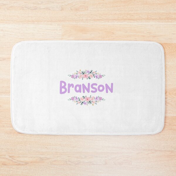 Item preview, Purple Flower Branson Name Label designed and sold by NormadWorld.