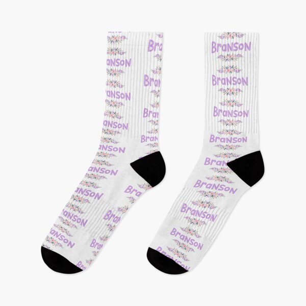 Item preview, Purple Flower Branson Name Label designed and sold by NormadWorld.
