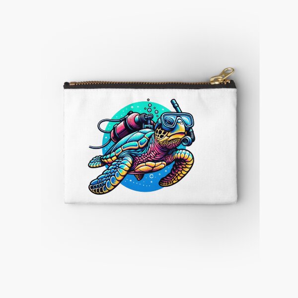 Item preview, scuba diving turtle  designed and sold by schoolarts.