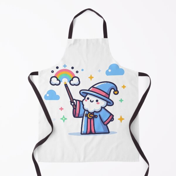 Item preview, Kawaii Wizard With A Robe And A Magic Wand designed and sold by CanvasCutie.