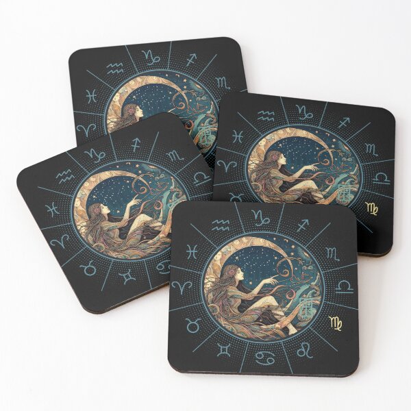 Item preview, ZODIAC Virgo - Astrological VIRGO - VIRGO - ZODIAC sign - Van Gogh style - 3 designed and sold by ArtProjectShop.