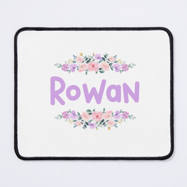 Item preview, Purple Flower Rowan Name Label designed and sold by NormadWorld.
