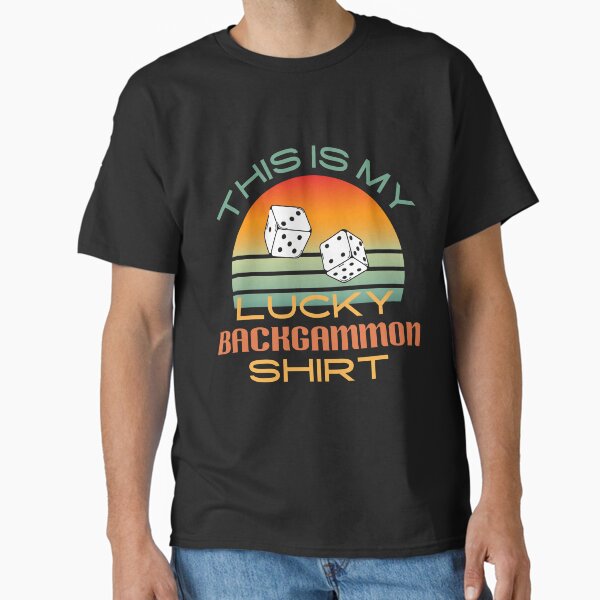 Item preview, This is my lucky backgammon shirt funny backgammon lucky shirt backgammon lover board game player designed and sold by Lulustarfox.