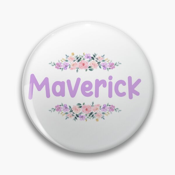 Item preview, Purple Flower Maverick Name Label designed and sold by NormadWorld.