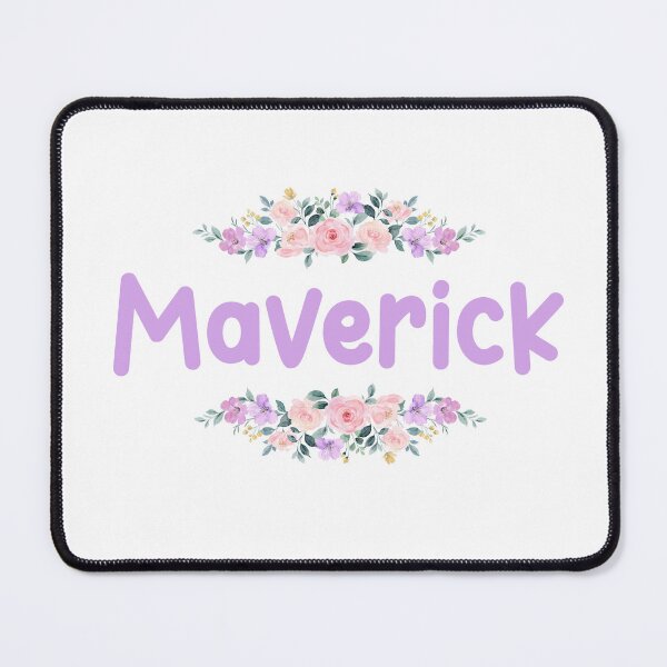Item preview, Purple Flower Maverick Name Label designed and sold by NormadWorld.