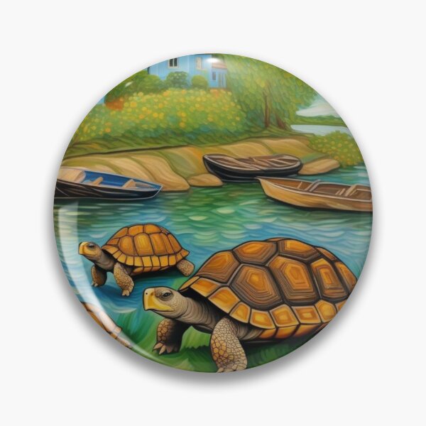 Item preview, Cute Tortoise Family Moving Along River Bend Zoo Pals designed and sold by sportsimpact.
