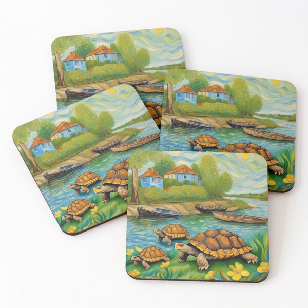 Item preview, Cute Tortoise Family Moving Along River Bend Zoo Pals designed and sold by sportsimpact.