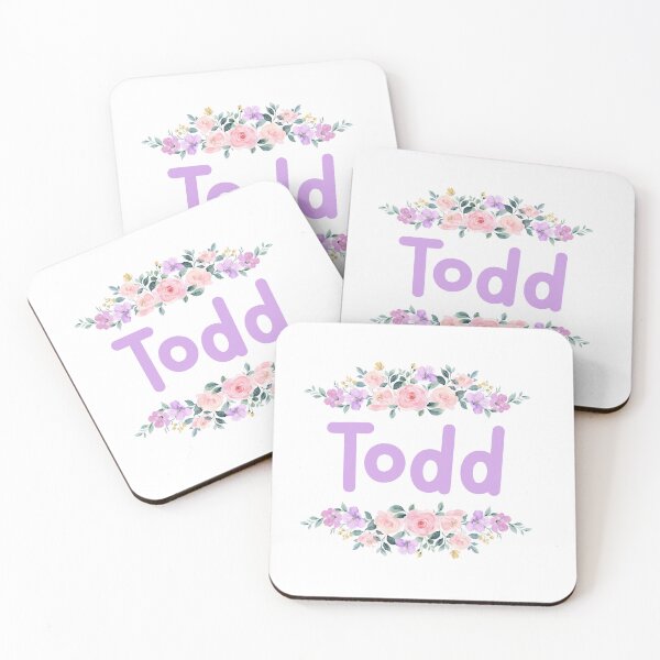 Item preview, Purple Flower Todd Name Label  designed and sold by NormadWorld.