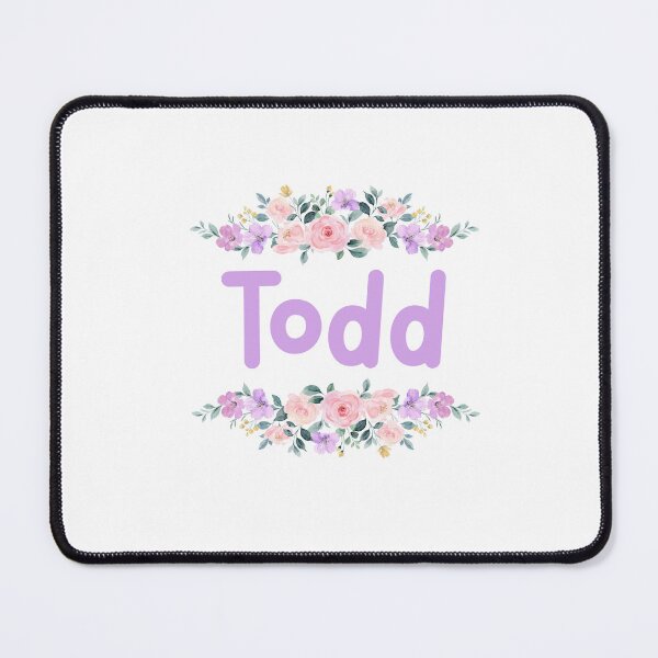 Item preview, Purple Flower Todd Name Label  designed and sold by NormadWorld.