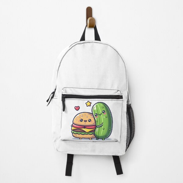 Item preview, Kawaii Burger Hugging Pickle designed and sold by CanvasCutie.