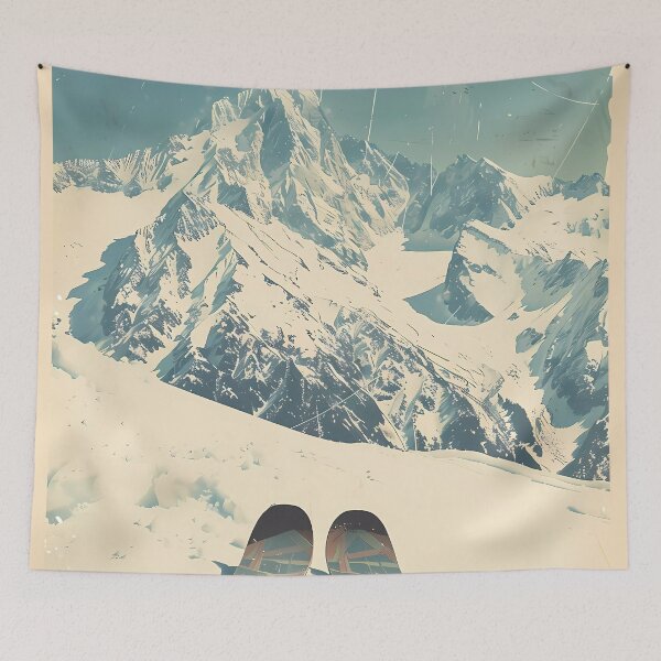 Item preview, Courchevel Ski Station - Retro Poster 60's designed and sold by Mitch-Angelo.