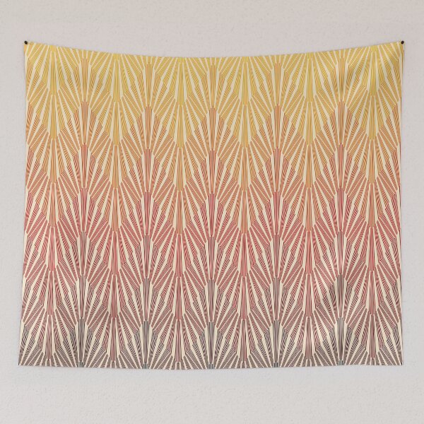 Item preview, Retro gradient chevron V designed and sold by Sumaia Sharmin.