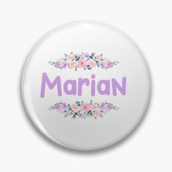 Item preview, Purple Flower Marian Name Label  designed and sold by NormadWorld.