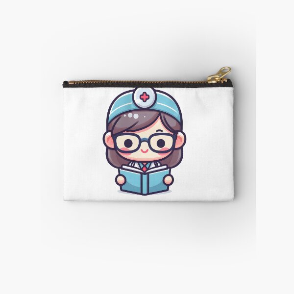 Item preview, Kawaii Doctor With Glasses Reading designed and sold by CanvasCutie.