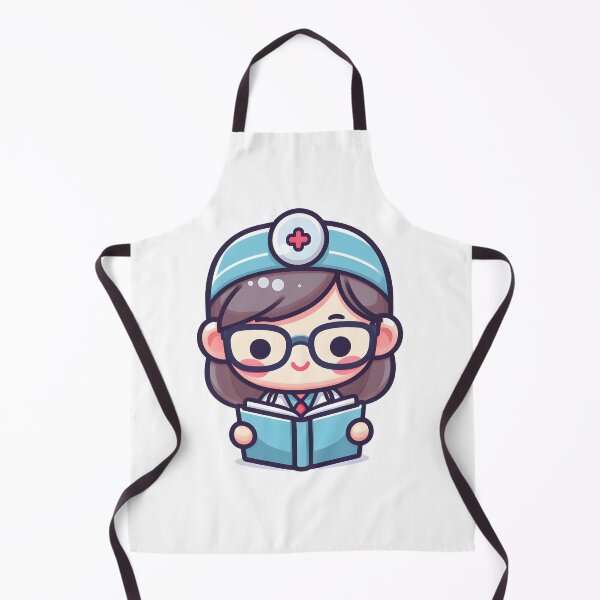 Item preview, Kawaii Doctor With Glasses Reading designed and sold by CanvasCutie.