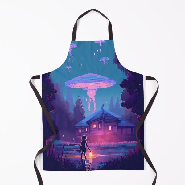 Aperçu de l'œuvre Visite à domicile extraterrestre, 16 bits - Pixel art créée et vendue par octoboobs.