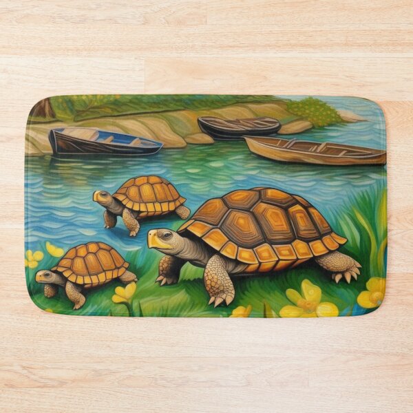 Item preview, Cute Tortoise Family Moving Along River Bend Zoo Pals designed and sold by sportsimpact.
