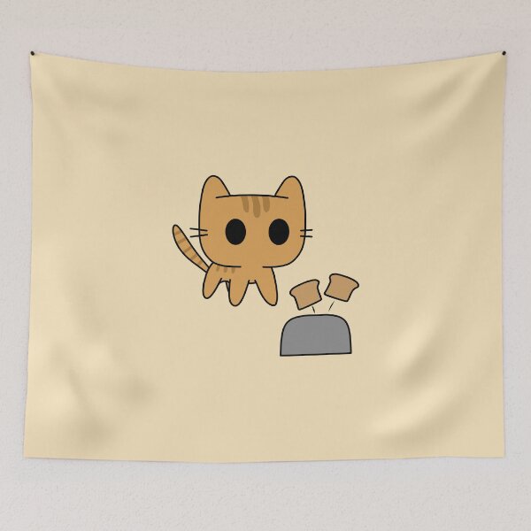 Item preview, Ginger cat scared by toaster designed and sold by Cre8iveCat.