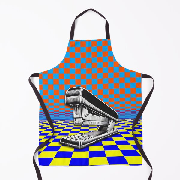 Artikelvorschau, Silberner Hefter auf einem Op-Art-Hintergrund entworfen und verkauft von STUART HICKING.